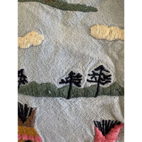 Cambridge Dry Goods women’s 90s vintage embroidered Indian teepee  button up shi - Picture 3 of 6